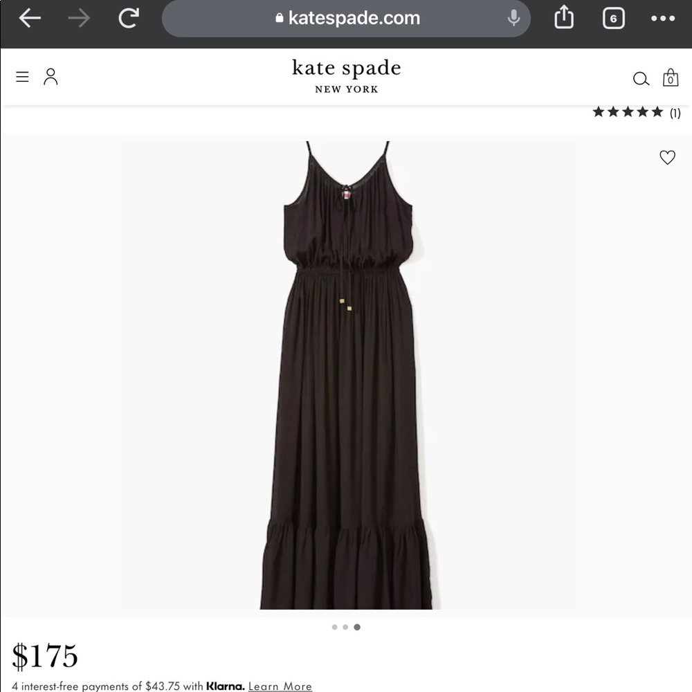 Kate Spade Long Black Dress, Like New SUPER CUTE! EUC